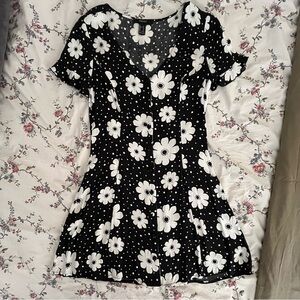 Floral button down dress